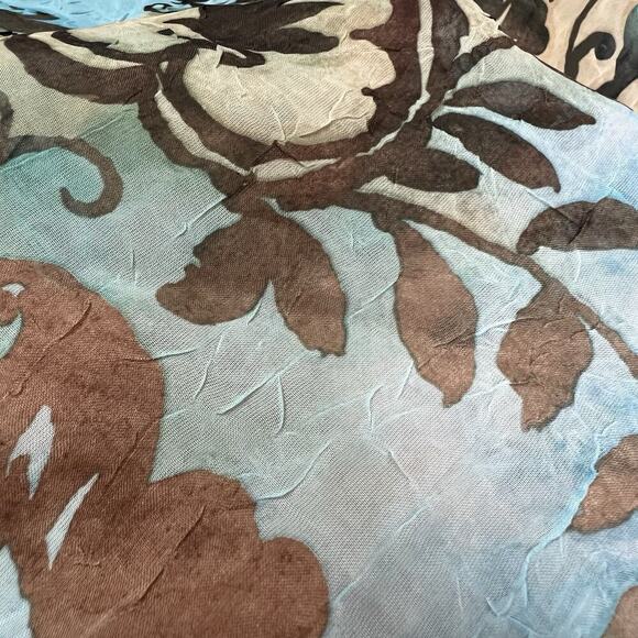 VTG Breakin' Loose Dress Sz 16 Cracked Glass Knit V Neck Bias cut Fairy Ruffles - Picture 9 of 16